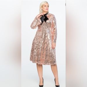 Rose Gold Plus Size Dress 